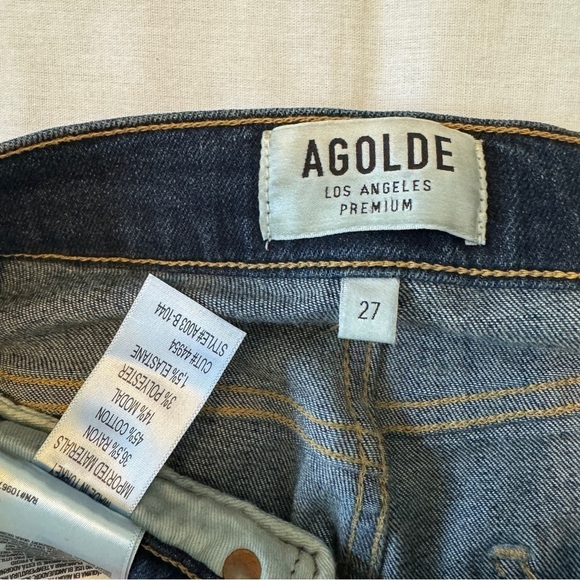 Agolde 27 Skinny Distressed High Waist Jeans - Picture 8 of 8
